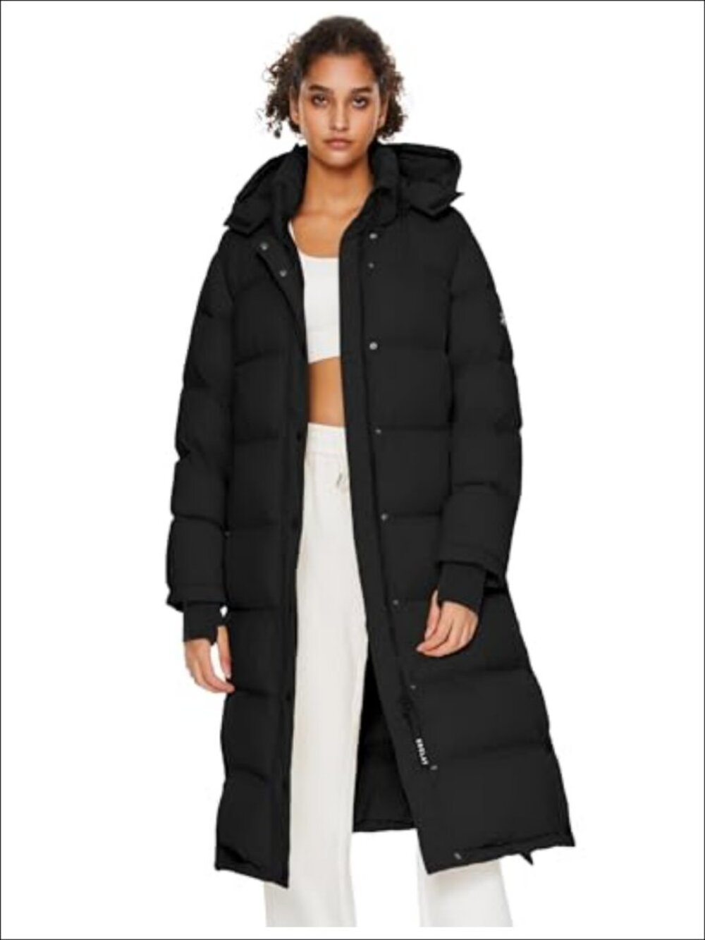 Women's Maxi Down Puffer Coat Loose Fit 90% Duck Down 700 Fill